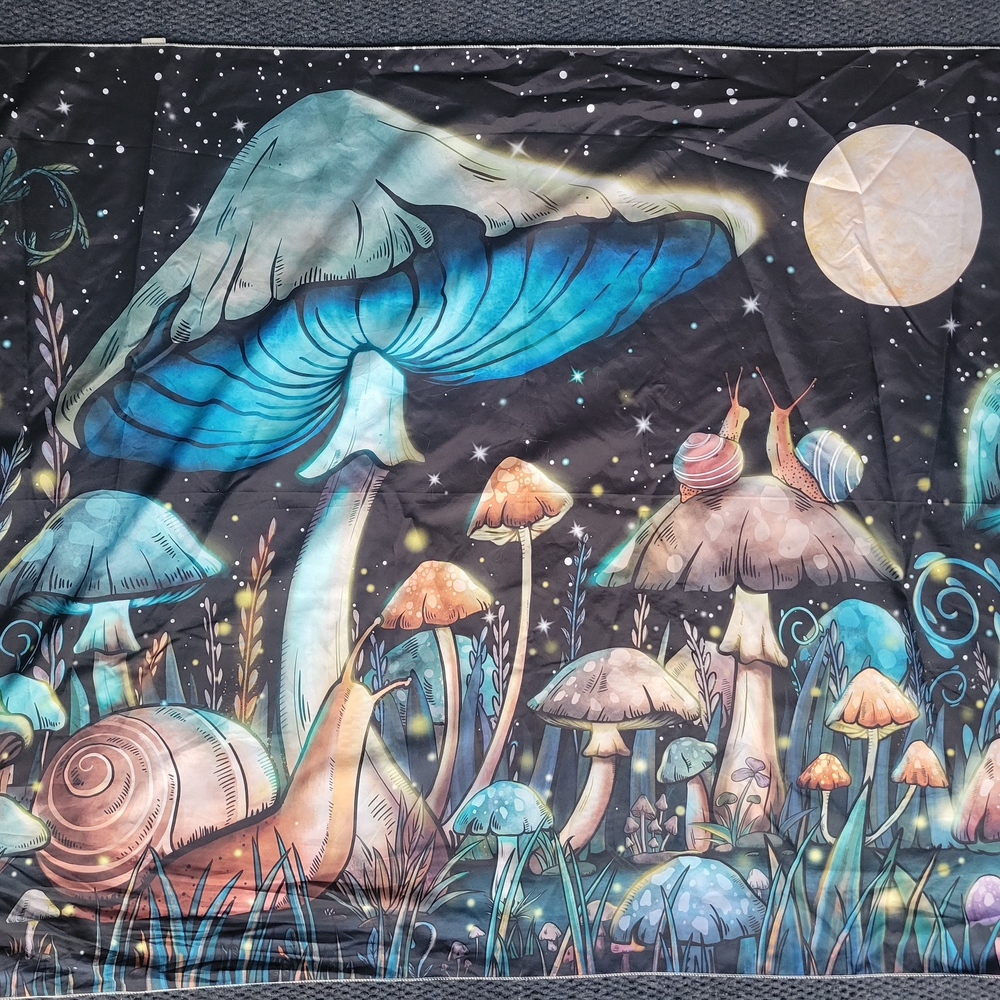 Enchanted Forest Wall Tapestry - Blue and Brown